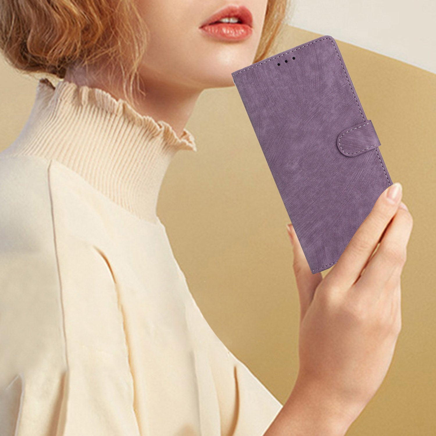 For Samsung Galaxy A05 4G Case PU Leather Folding Stand Solid Color Phone Cover For Samsung Galaxy A05 4G Case PU Leather Folding Stand Solid Color Phone Cover